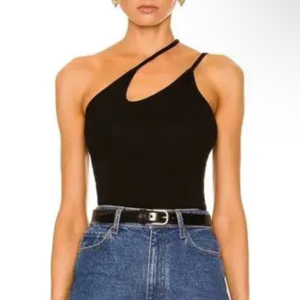 Enza Costa: Stretch Silk Knit Asymmetrical Strappy